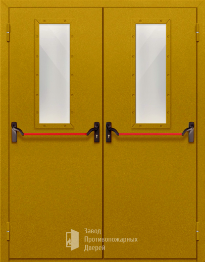 Фото двери «Двупольная со стеклом и антипаникой №65» в Лыткарино