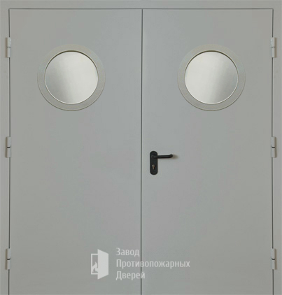 Фото двери «Двупольная с круглым стеклом EI-30» в Лыткарино