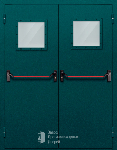 Фото двери «Двупольная со стеклом и антипаникой №56» в Лыткарино