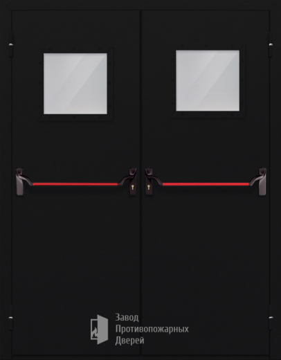 Фото двери «Двупольная со стеклом и антипаникой №54» в Лыткарино