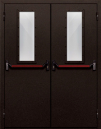 Фото двери «Двупольная со стеклом и антипаникой №610» в Лыткарино