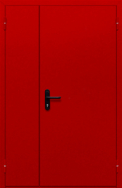 Фото двери «Полуторная глухая (красная)» в Лыткарино