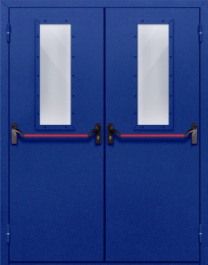 Фото двери «Двупольная со стеклом и антипаникой №63» в Лыткарино