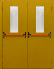 Фото двери «Двупольная со стеклом и антипаникой №65» в Лыткарино